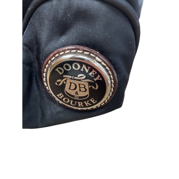 Dooney Bourke womans Black Brown Canvas Leather Handbag SKU 8761 - Picture 12 of 16